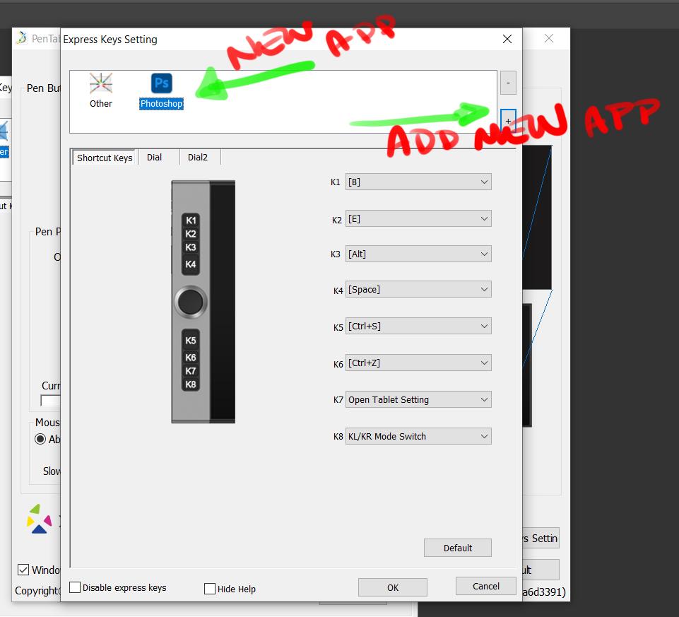 Algunas tabletas tienen más teclas direccionables, otras solo tienen una o dos; de todos modos, es bueno tener 8 en Innovator 16. Y tener la capacidad de crear un conjunto de configuraciones basadas en su software preferido es una excelente adición a su flujo de trabajo.