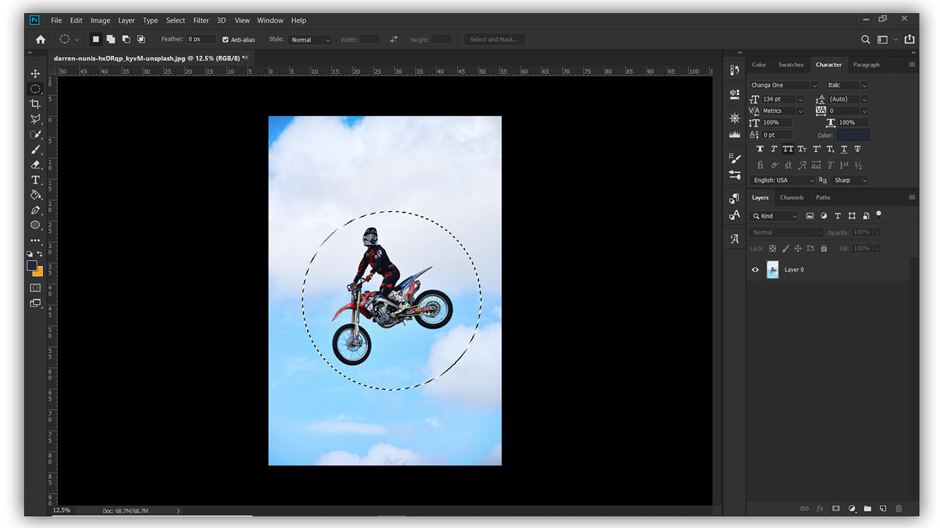 How to Make a Photo Circle in Photoshop