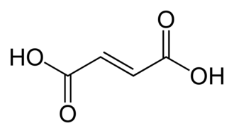 Chemical structure of Fumaric Acid