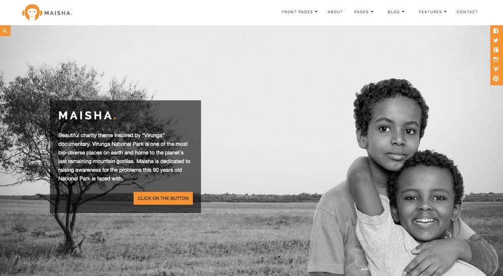 Tema WordPress Maisha Charity