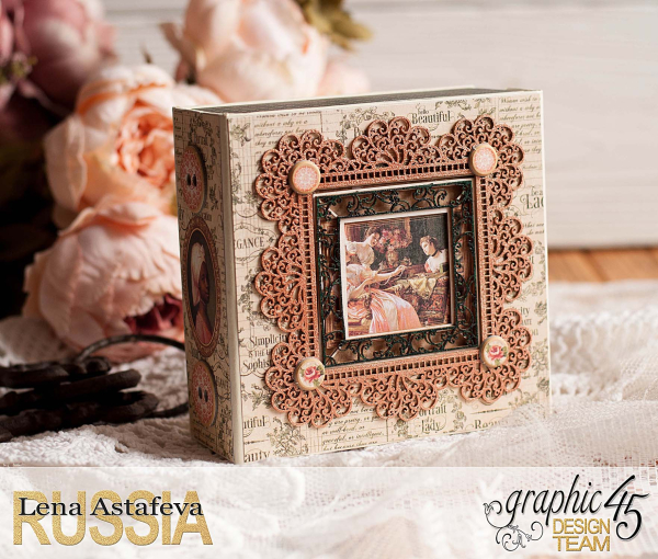 Box and album -Portrait of a Lady- tutorial by Lena Astafeva-product by Graphic 45-38