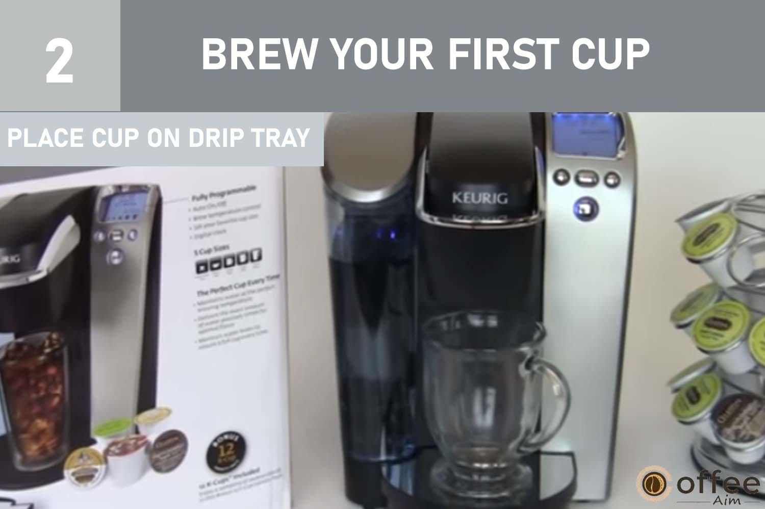 Get ready for brewing by placing a cup or mug on the Drip Tray Plate, ensuring it's in position to receive your freshly brewed coffee.