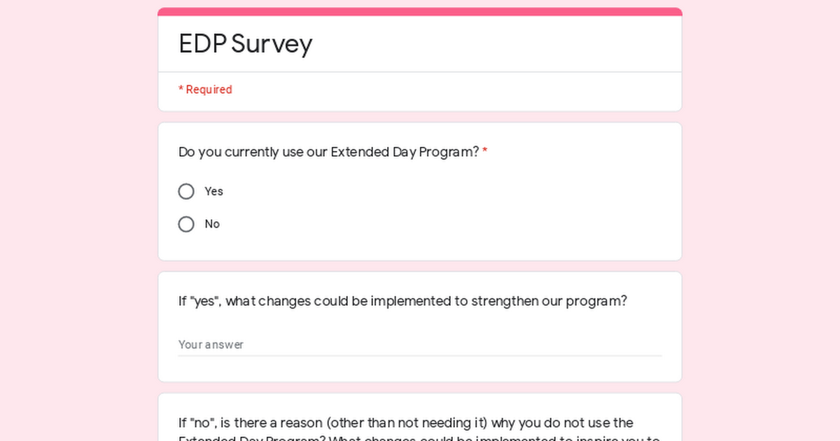 EDP Survey