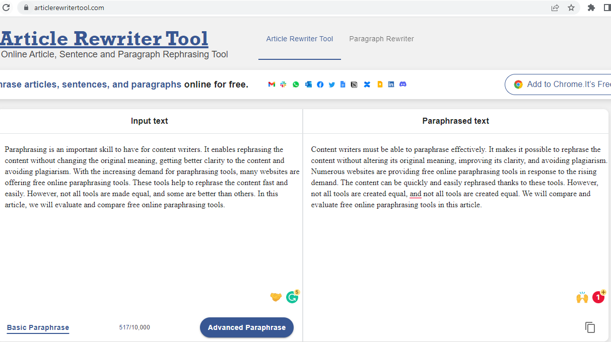 best paraphrasing tool online free quora