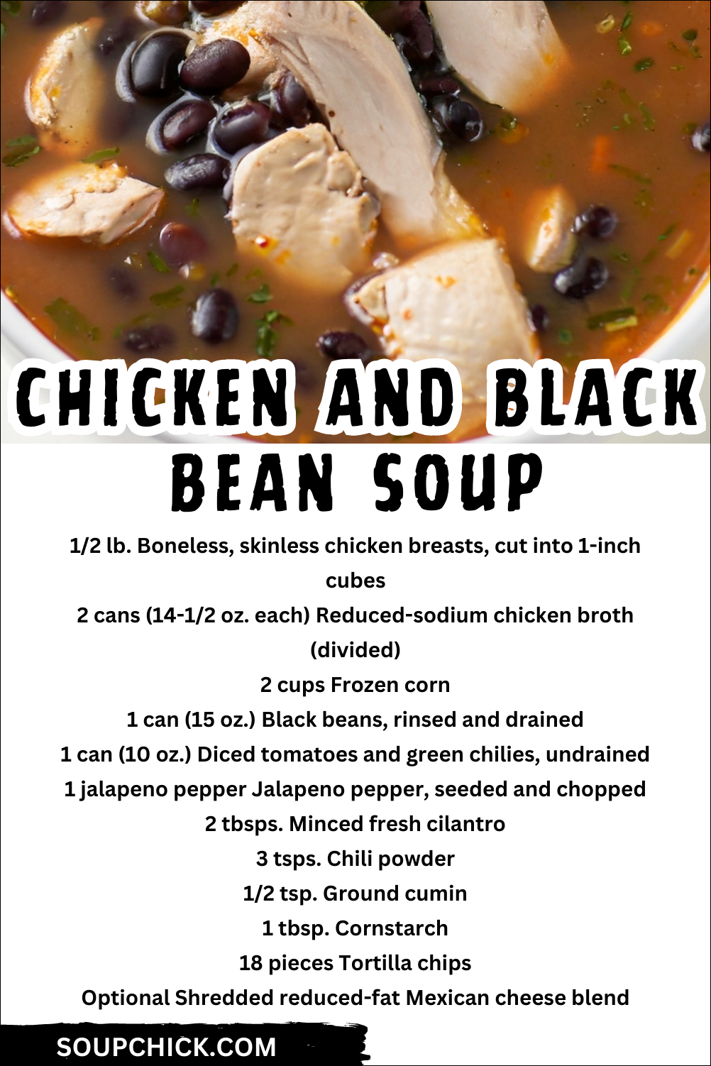 Chicken And Black Bean Soup