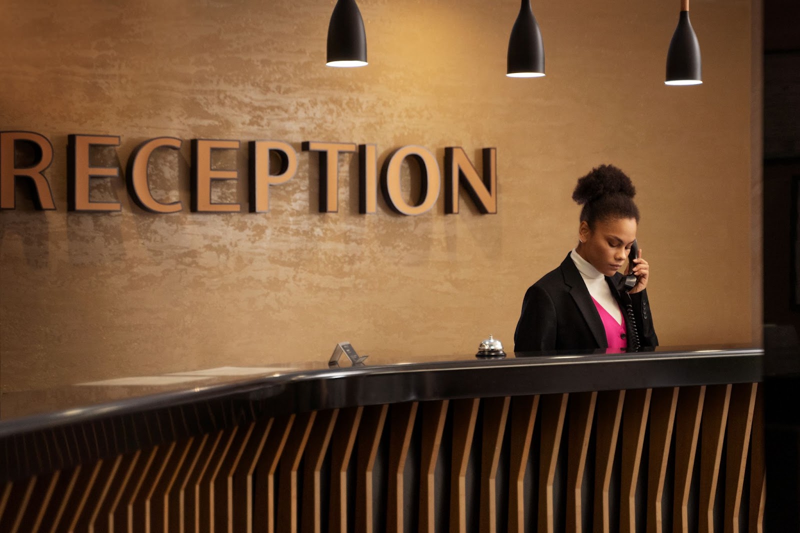 reception signage in Dubai