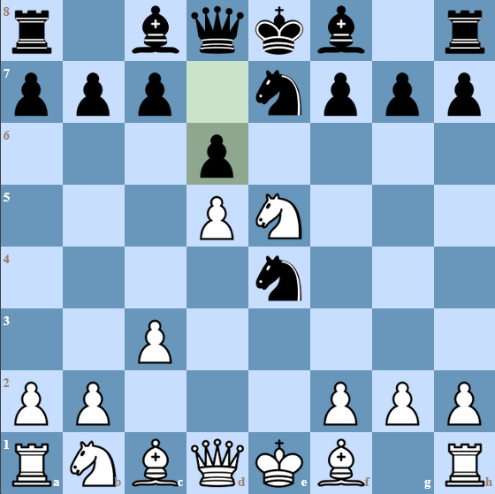 In the Ponziani Opening White must always be on the lookout for a weakening of the a4-e8 diagonal with ...d6. 