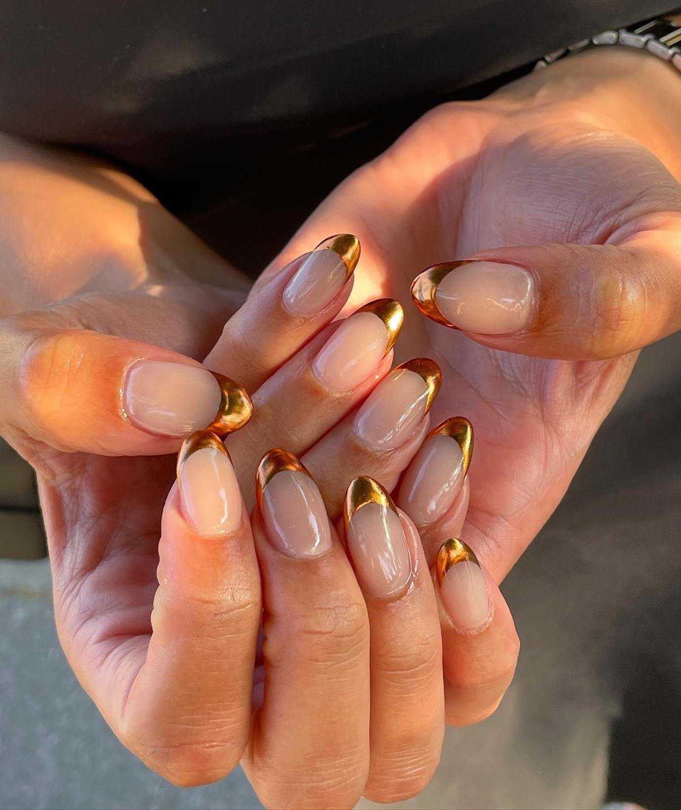 Bronzed French Tips