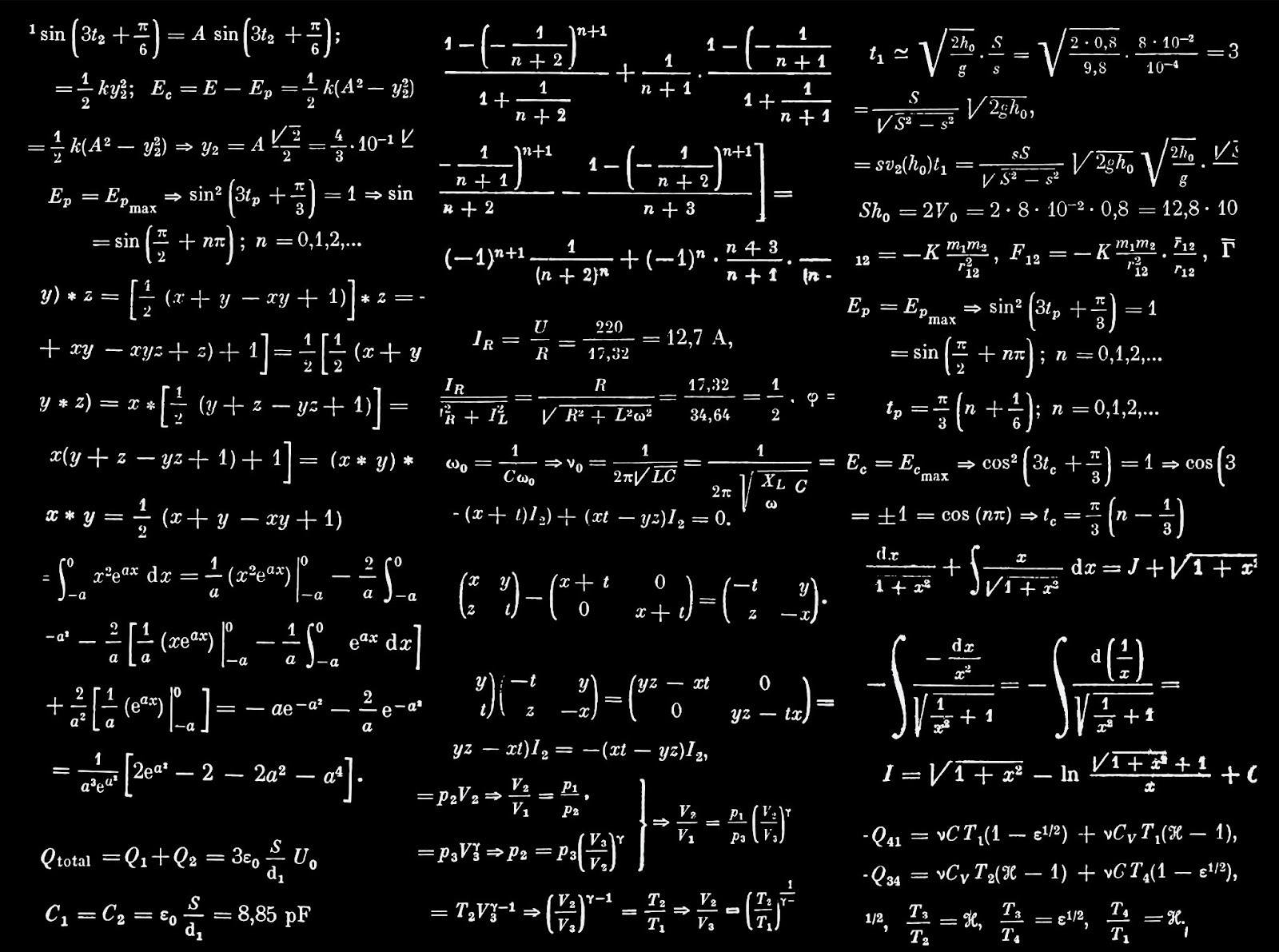 UCAT Quantitative Reasoning formulas