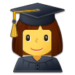 woman with graduation cap emoji