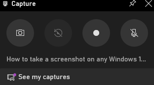 take a screenshot on a Windows PC
