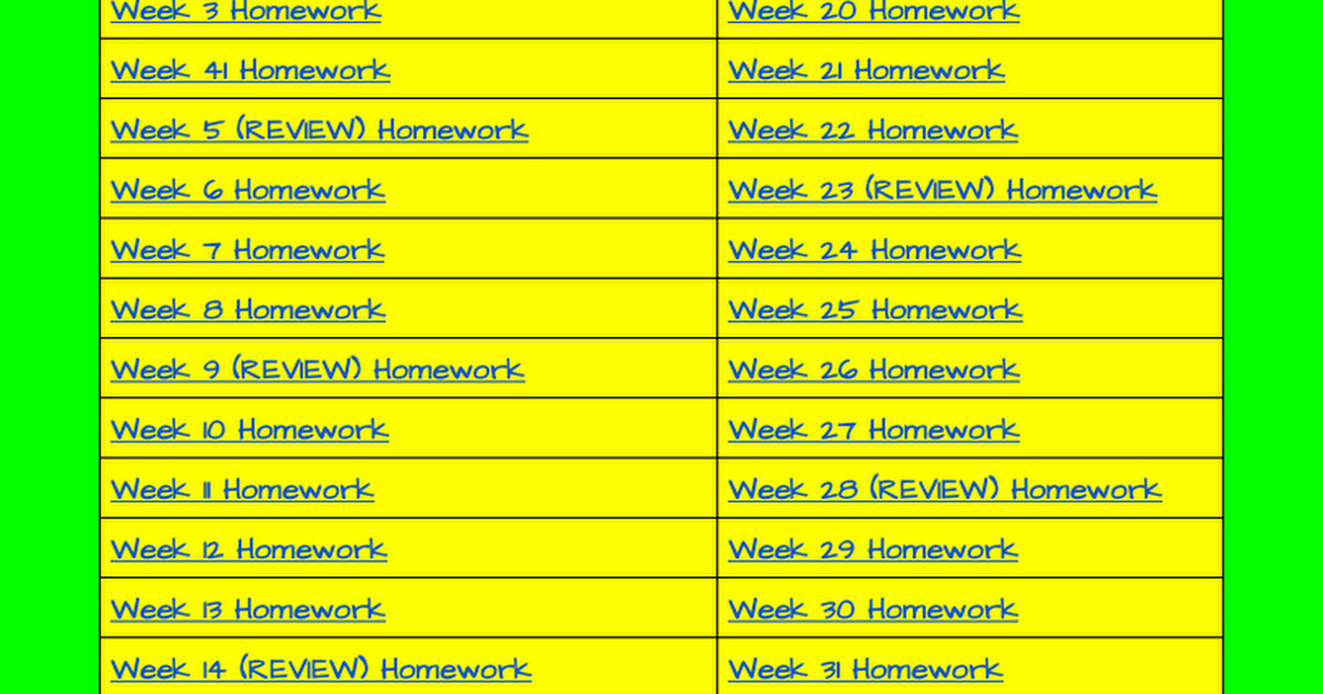 homework link 6 1