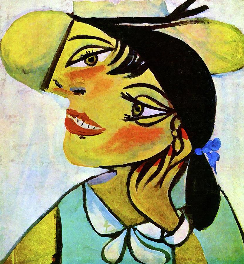 Portrait of Olga Painting by Pablo Picasso | Fine Art America