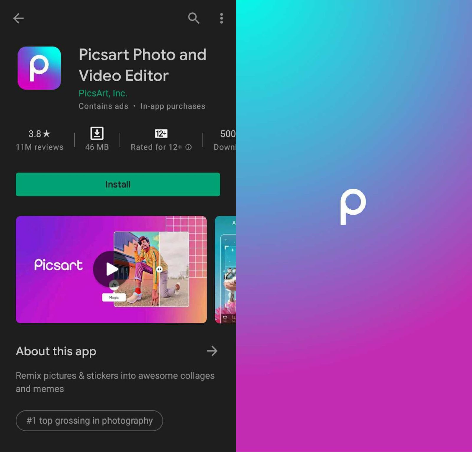 PicsArt is a great app for photo editing and changing the resolution of a photo on Android