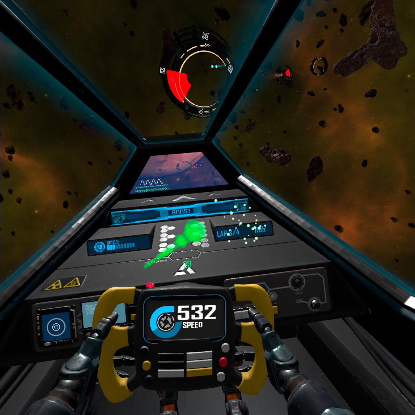 Galactic Drift - cockpit