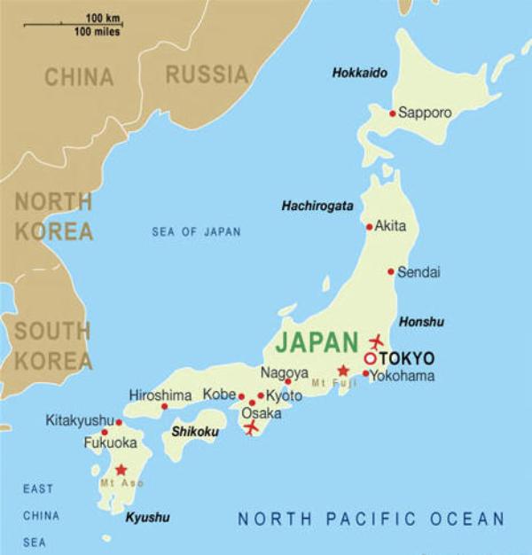 Map of Japan | Where We Be