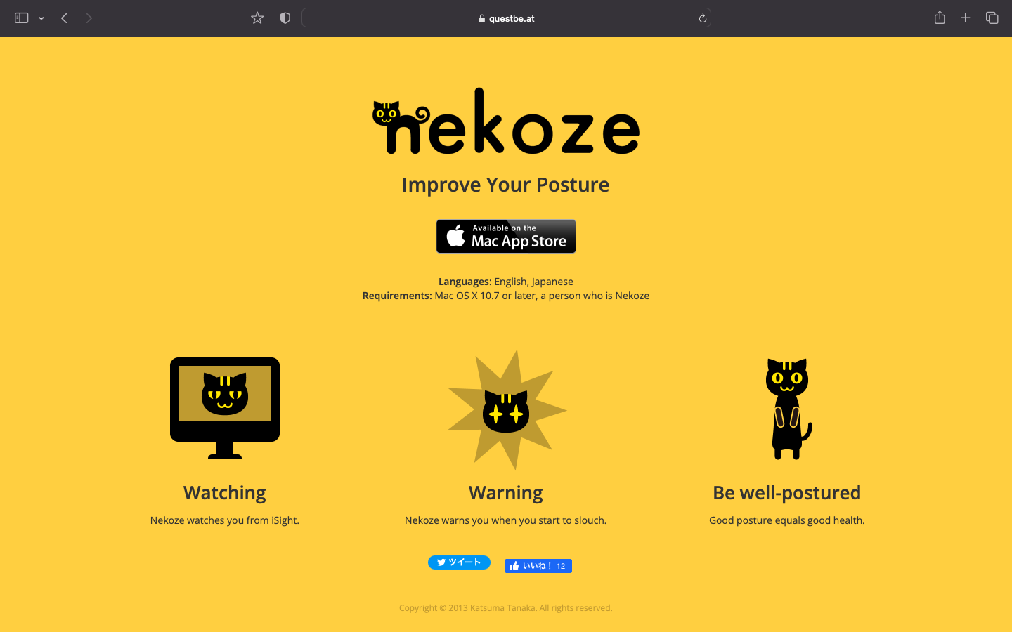Nekoze | PostureReminderApp.com list of posture app comparisons.