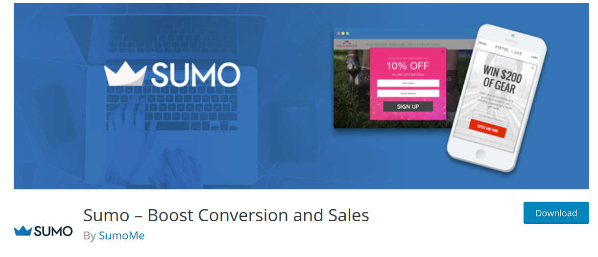 sumo wordpress popup plugin header