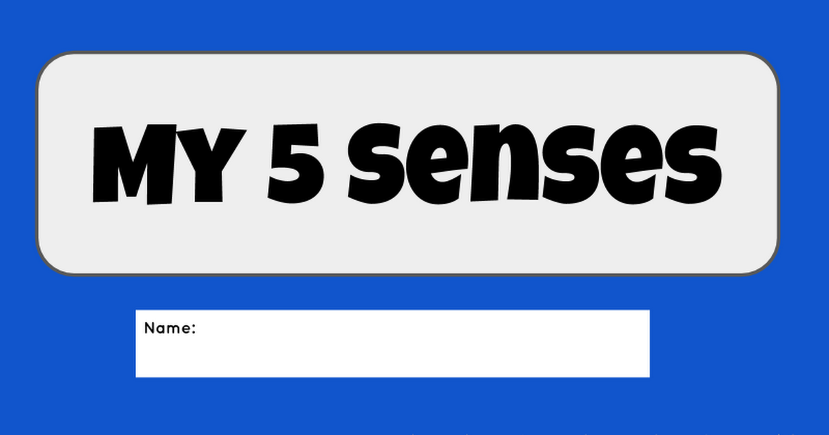 Kinder Five Senses Hyperdoc