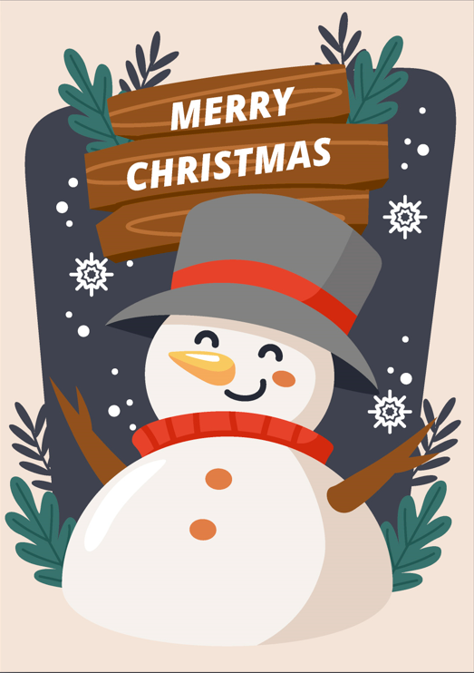 Mẫu thiết kế Christmas Card đơn giản: Thổi làn gió an và hạnh phúc của mùa Thánh lễ (14)