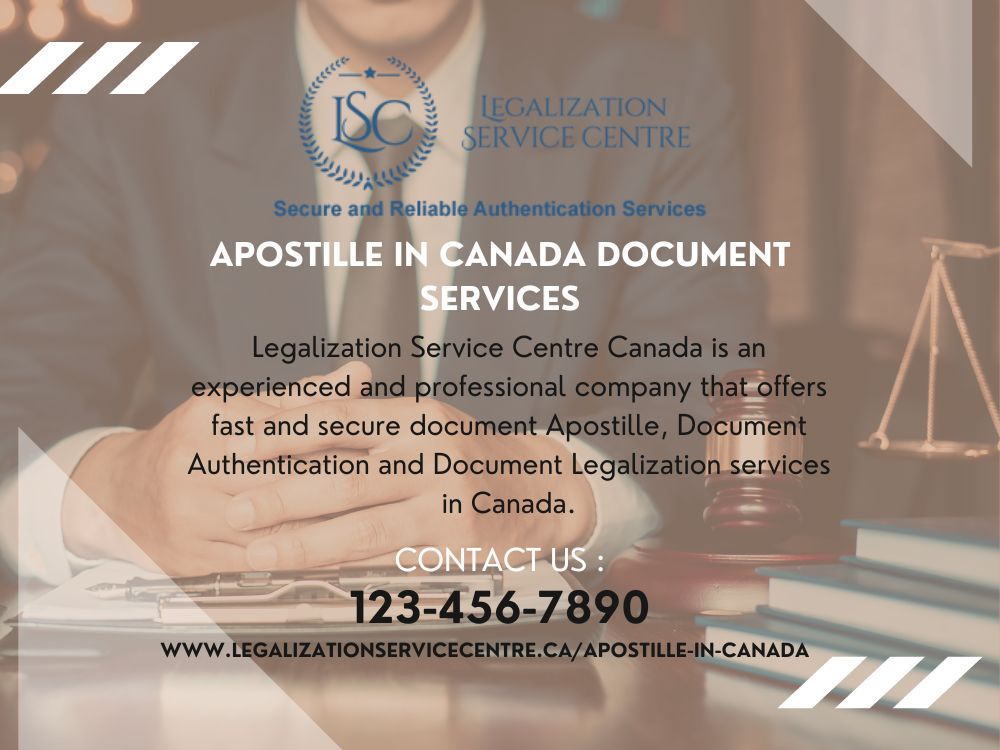 Legalization Service Center is a trusted provider of apostille services in Canada. The centre has a team of experienced professionals specialising in document authentication and legalization.
