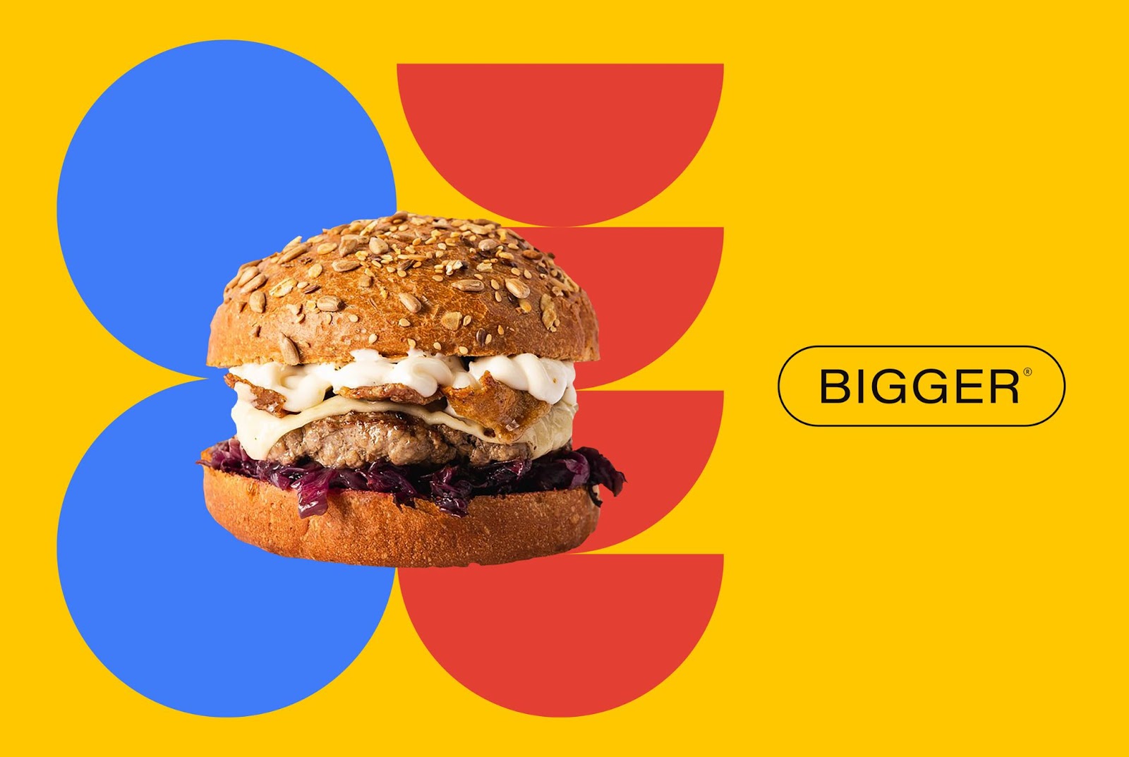Branding and logo design artifacts for Bigger burger