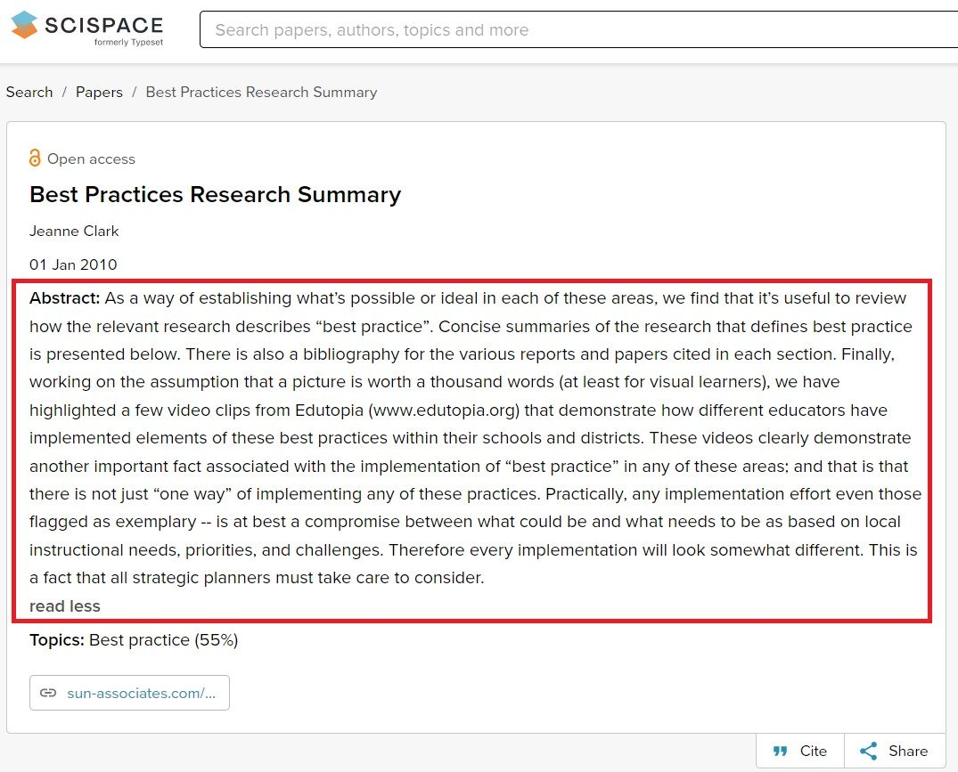 how to summarize research article