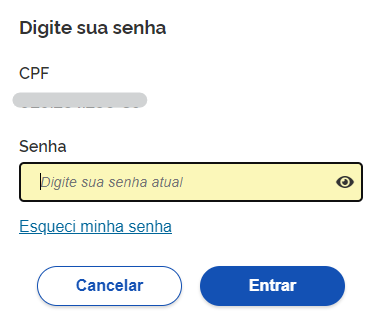 Senha de acesso no Meu INSS