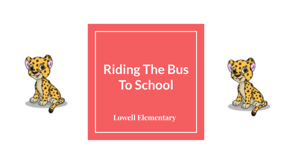 Social Story for Riding The Bus To School