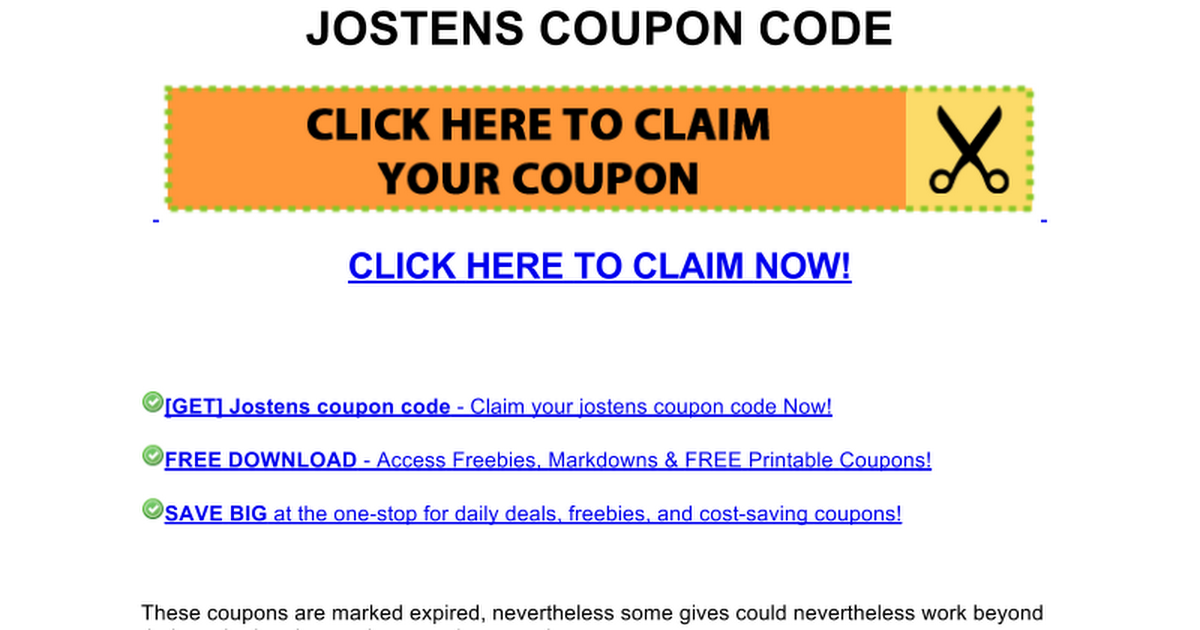 jostens coupon code Google Docs