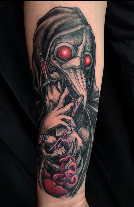 Scary Plague Doctor Tattoo