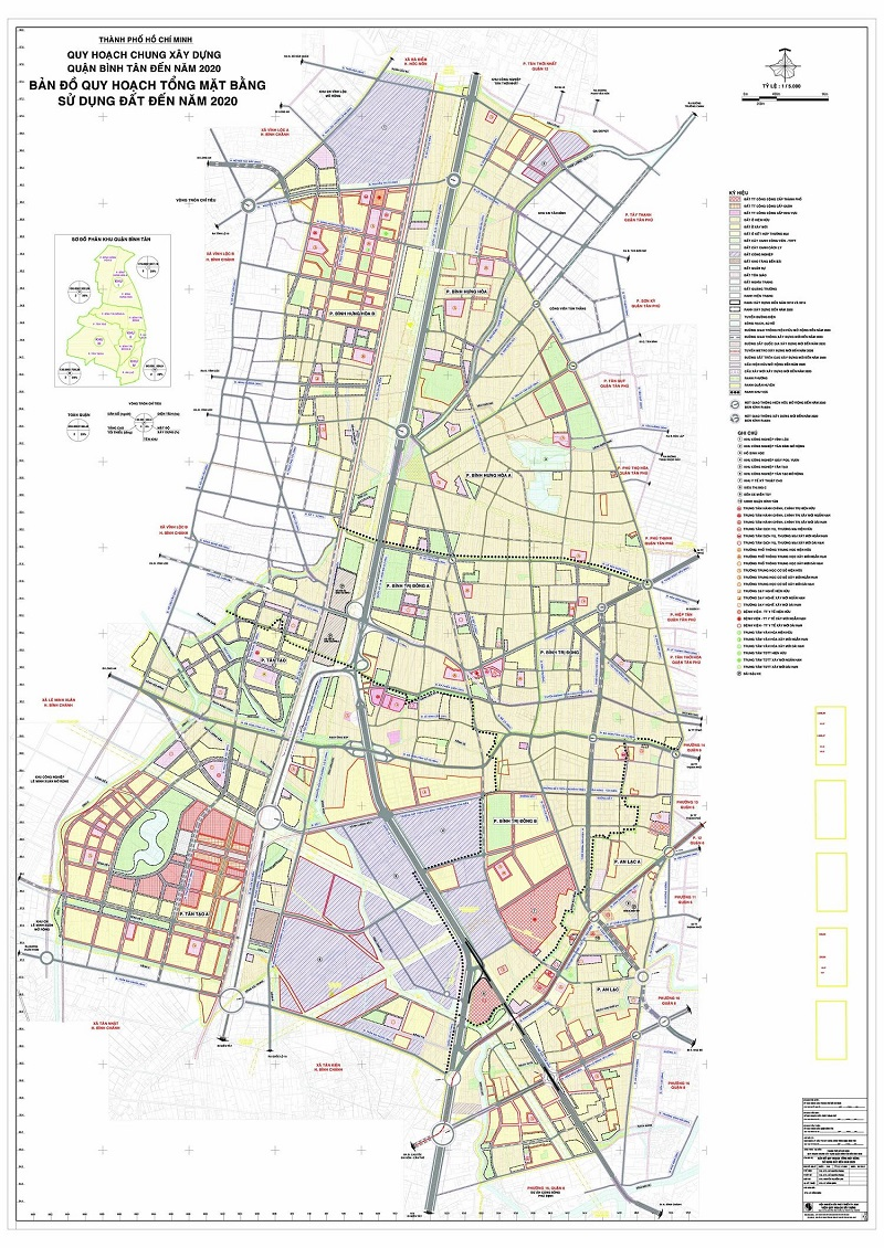 Bản đồ quy hoạch huyện Bình Tân