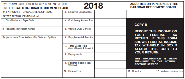 Form Rrb 1099 R Taxable Amount