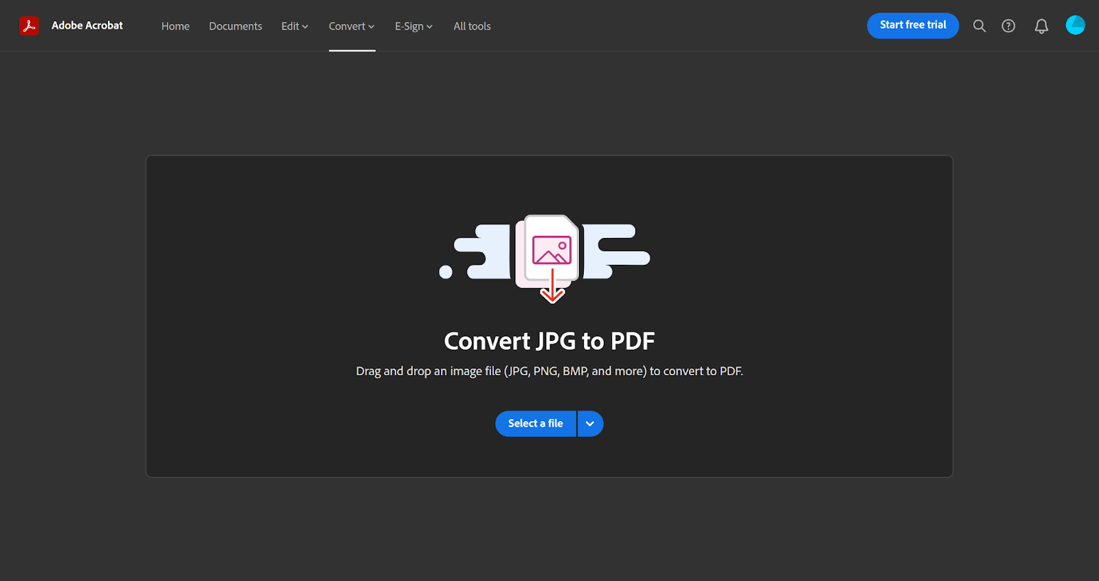 Convert images to PDF by Adobe Acrobat