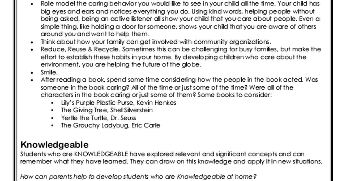 IB Learner Profile Activities for Parents.pdf