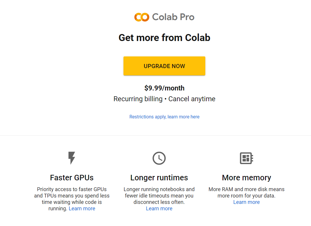 Google Colab Pro Is Now Available In 7 More Countries Including India -  Buggy Programmer