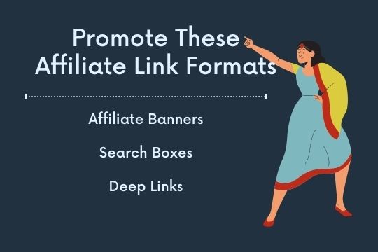 promote affiliate links with all affiliate link formats
