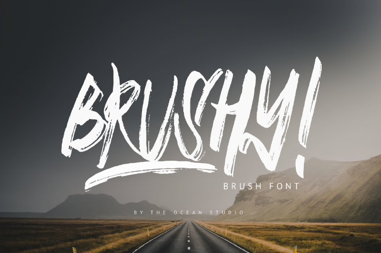 Brushy Font