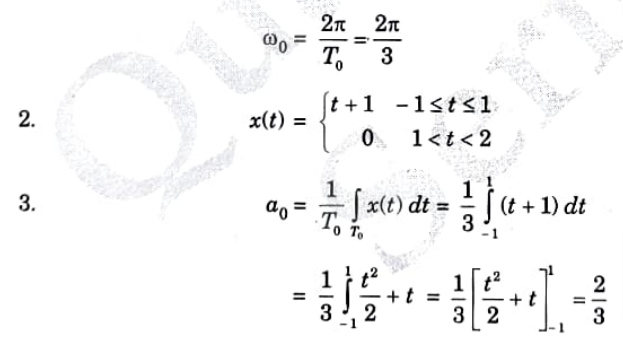 Calculate the CTFS coefficients for the following signal