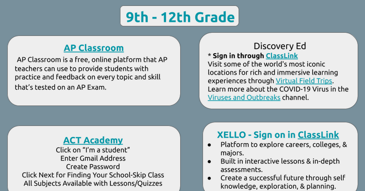 9-12 Enrichment Slide - Google Slides 9-12 Enrichment Slide