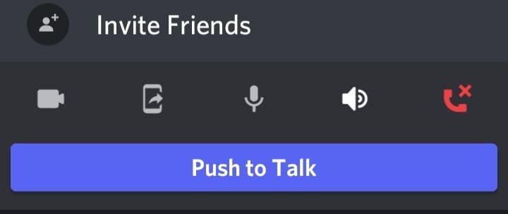 A Discord App "Push to Talk" prompt