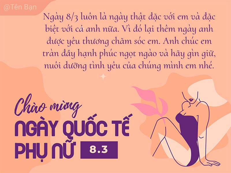 Ngày 8/3 trở nên ý nghĩa và đặc biệt với những lời chúc này (Nguồn: Internet)
