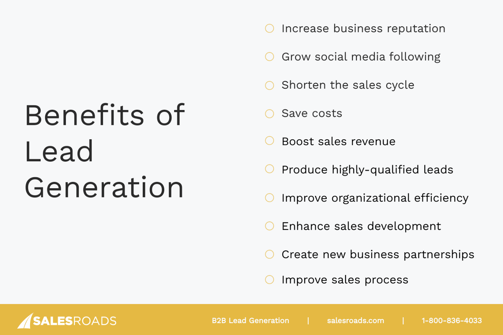 lead generation benefits 2024