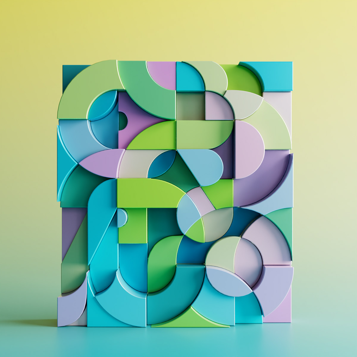 3D abstract geometry  houdini karma Render