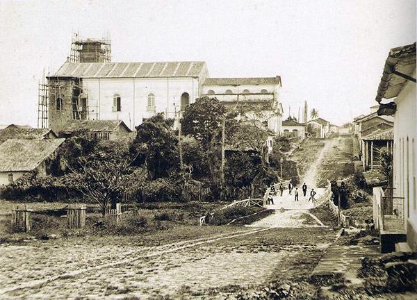Foto de Manaus, capital da província em 1865