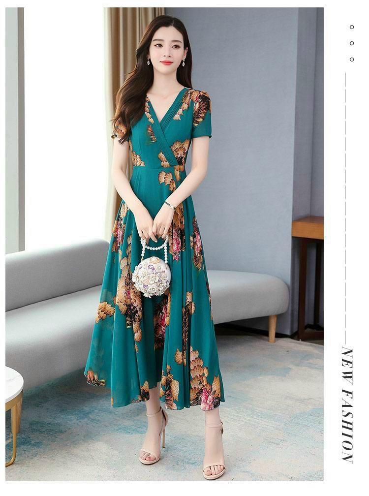 Đầm Maxi Tay Con - HN931