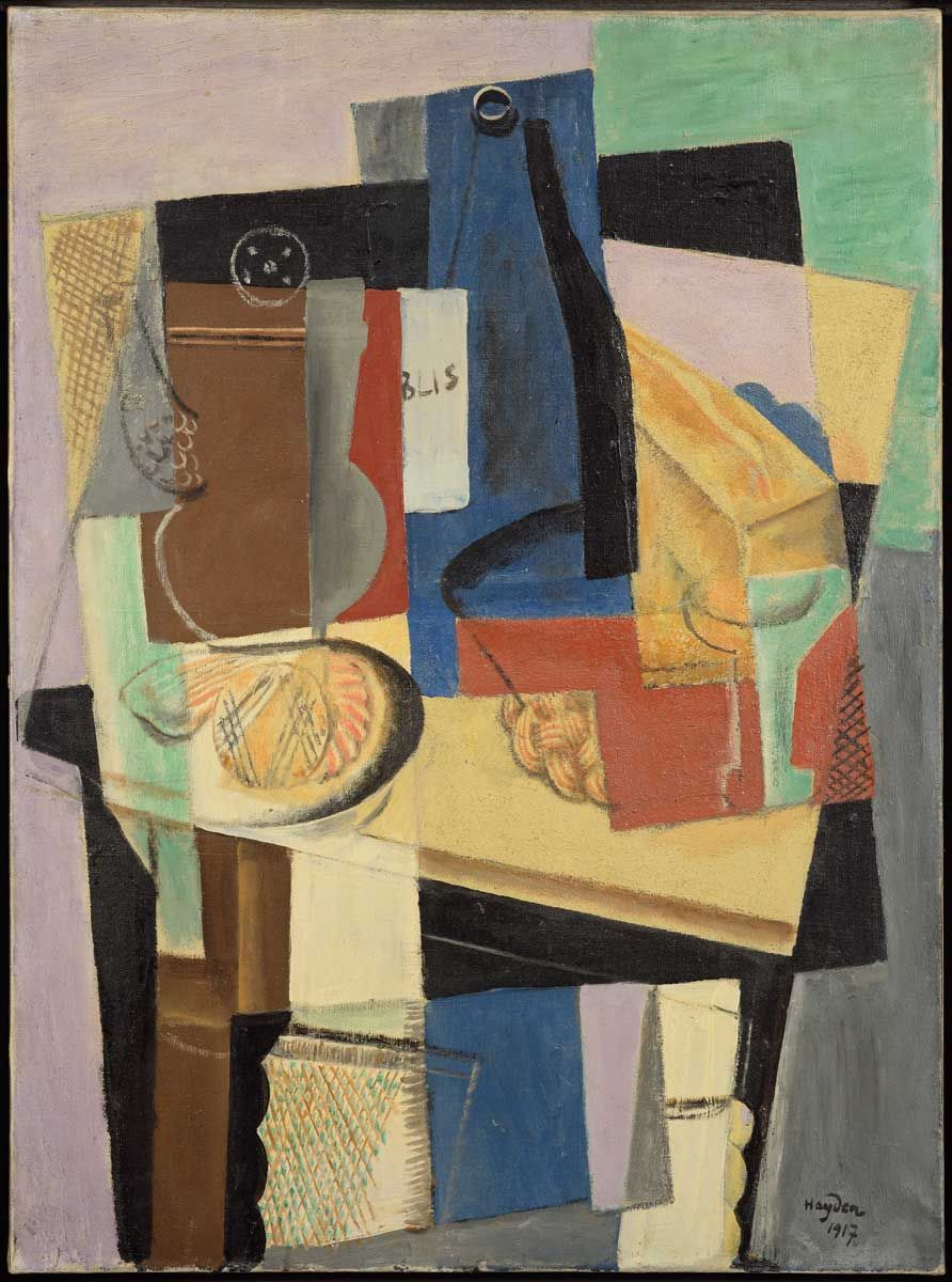 Oeuvre Nature morte à la bouteille de Chablis d'Henri Hayden, 1917