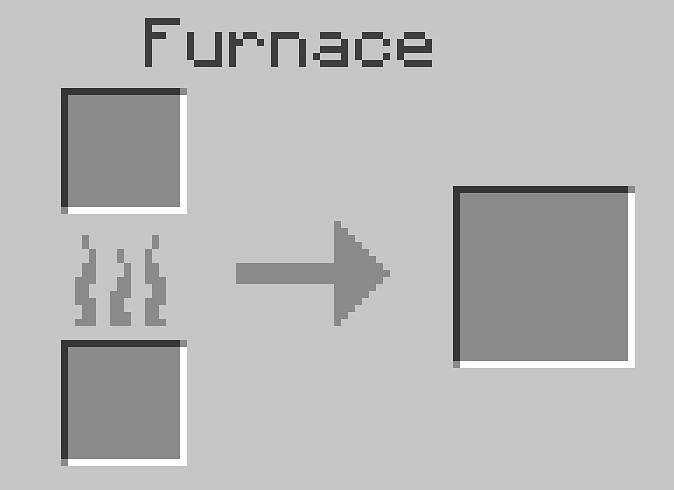 Smooth stone is made by double smelting cobblestone in a furnace