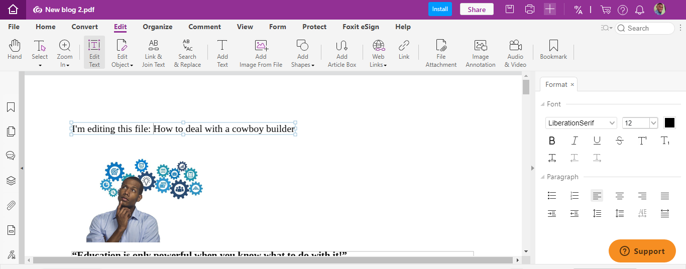  Foxit PDF Editor 