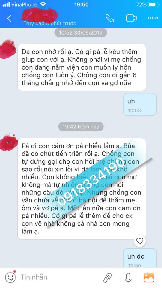  Bùa hiệu nghiệm lâu dài